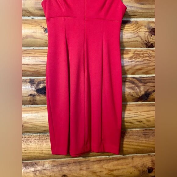 Calvin Klein True Red Sheath Dress Size 4 - Picture 9 of 11